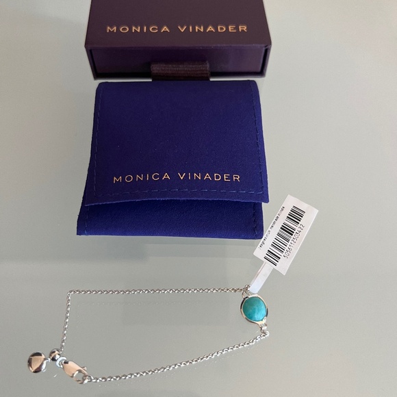 MONICA VINADER Siren Sterling Silver & Amazonite Bracelet - Picture 3 of 6